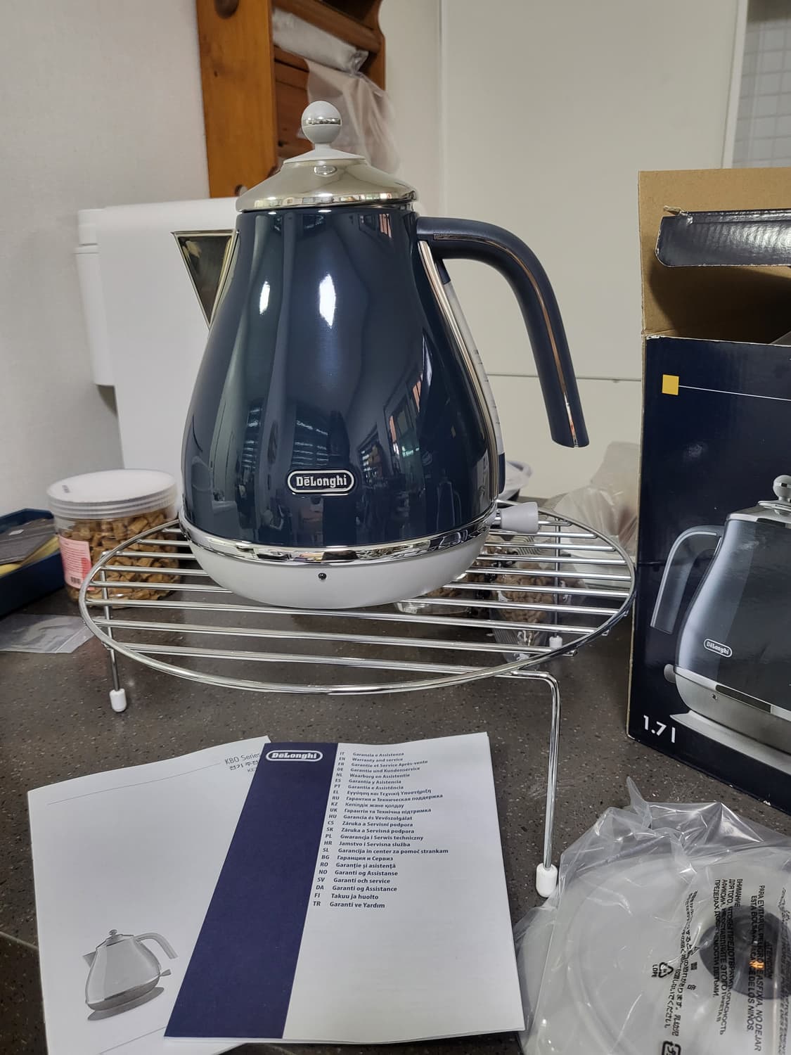 (정품 새제품!)드롱기 아이코나 캐피탈 전자주전자 런던블루 새상품! 상품이미지1