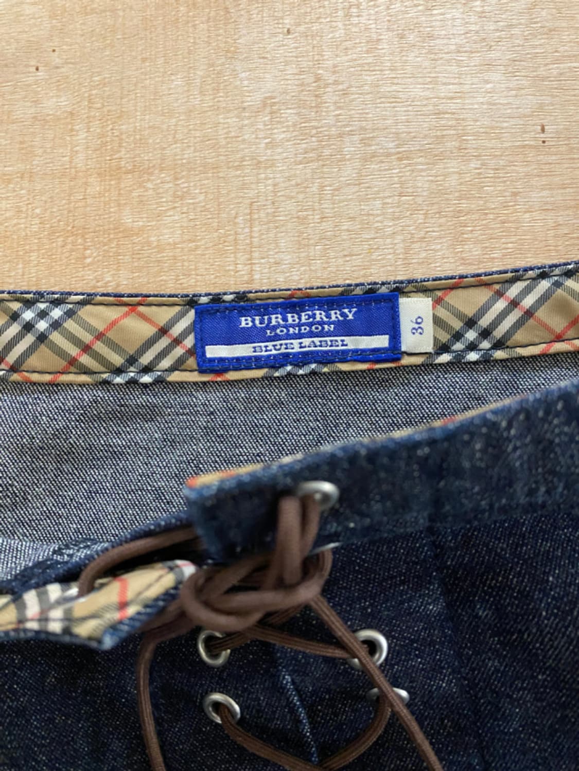 BURBERRY lace-up skirt 버버리 레이스업 데님 스커트 상품이미지9