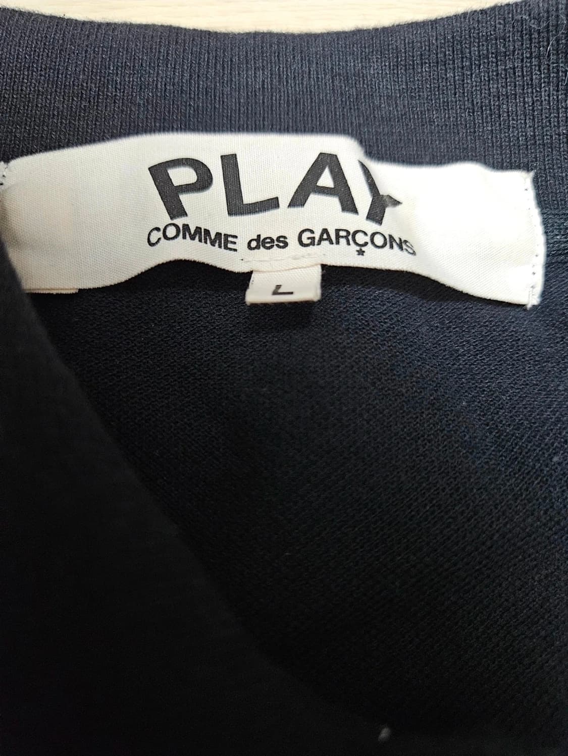 꼼데가르송 블랙와펜 카라티 L 상품이미지3