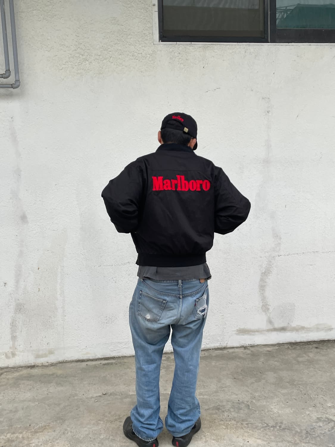 90s Marlboro Reversible Bomber Jacket 상품이미지1