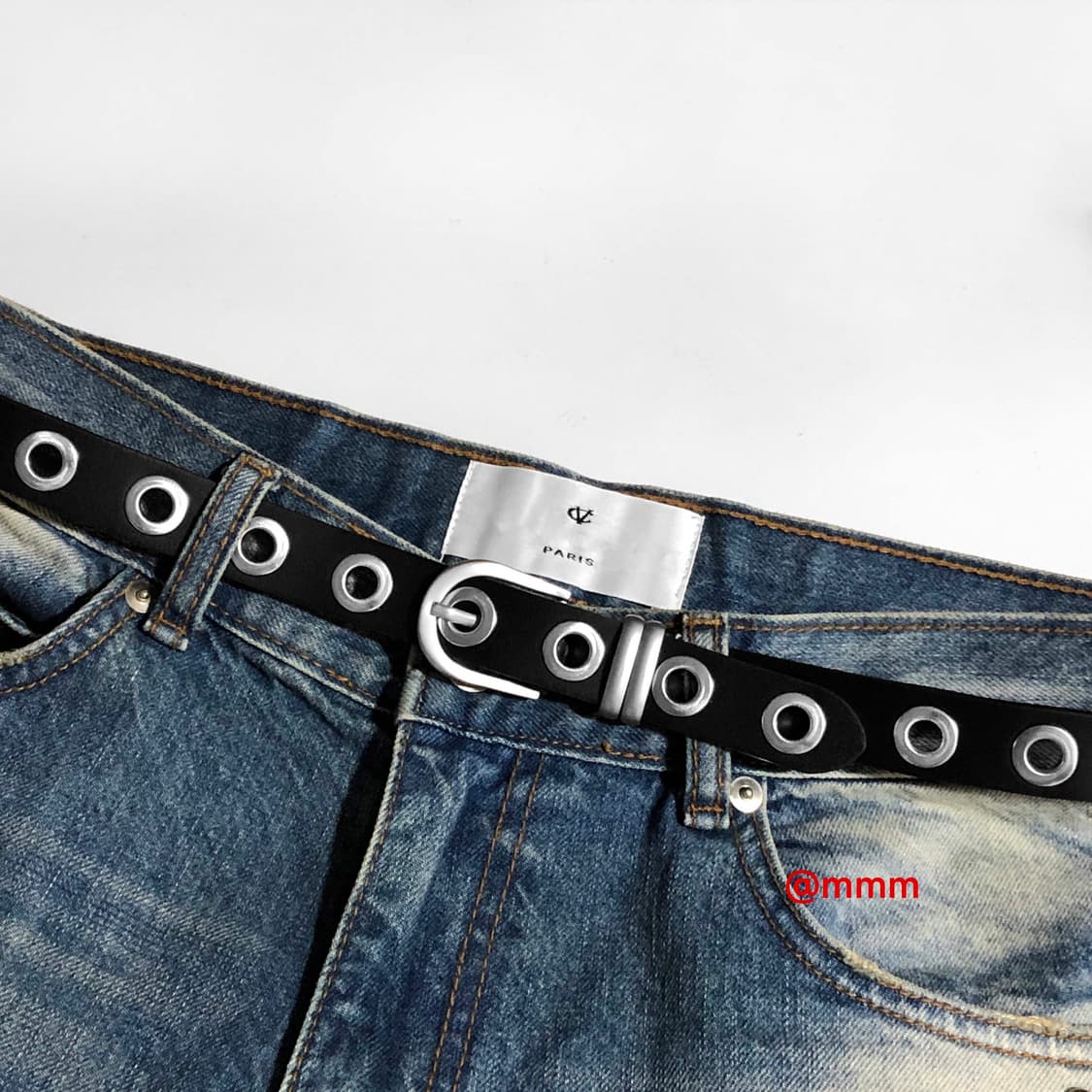 [Unisex] 아일렛 펀칭 가죽 벨트 상품이미지4