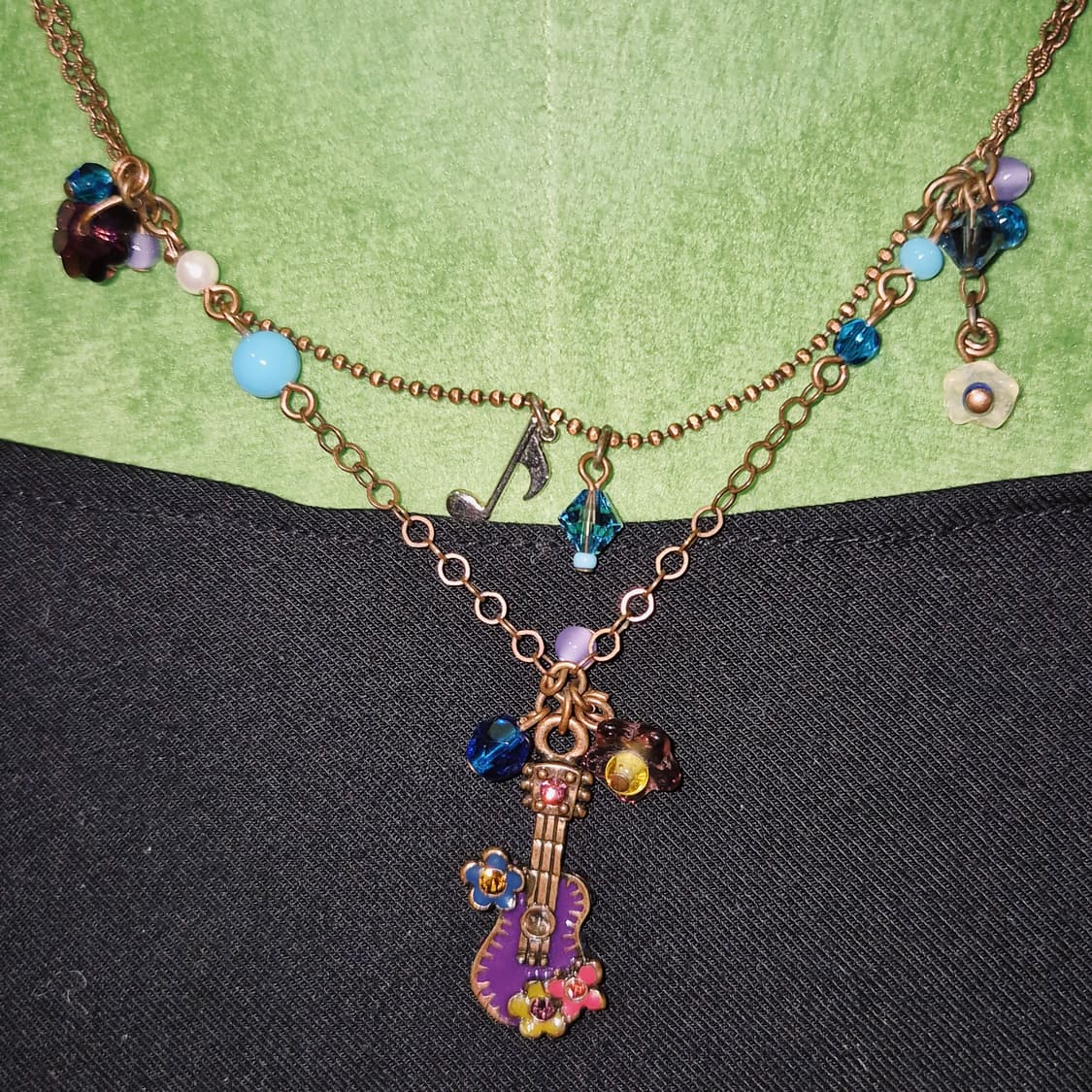 04s 안나수이 기타&음표 레이어드 목걸이 상품이미지9