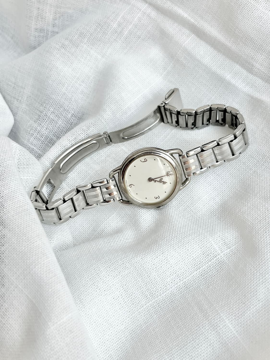 90s Agnes b. 아네스베 로고 시침 손목시계 상품이미지5