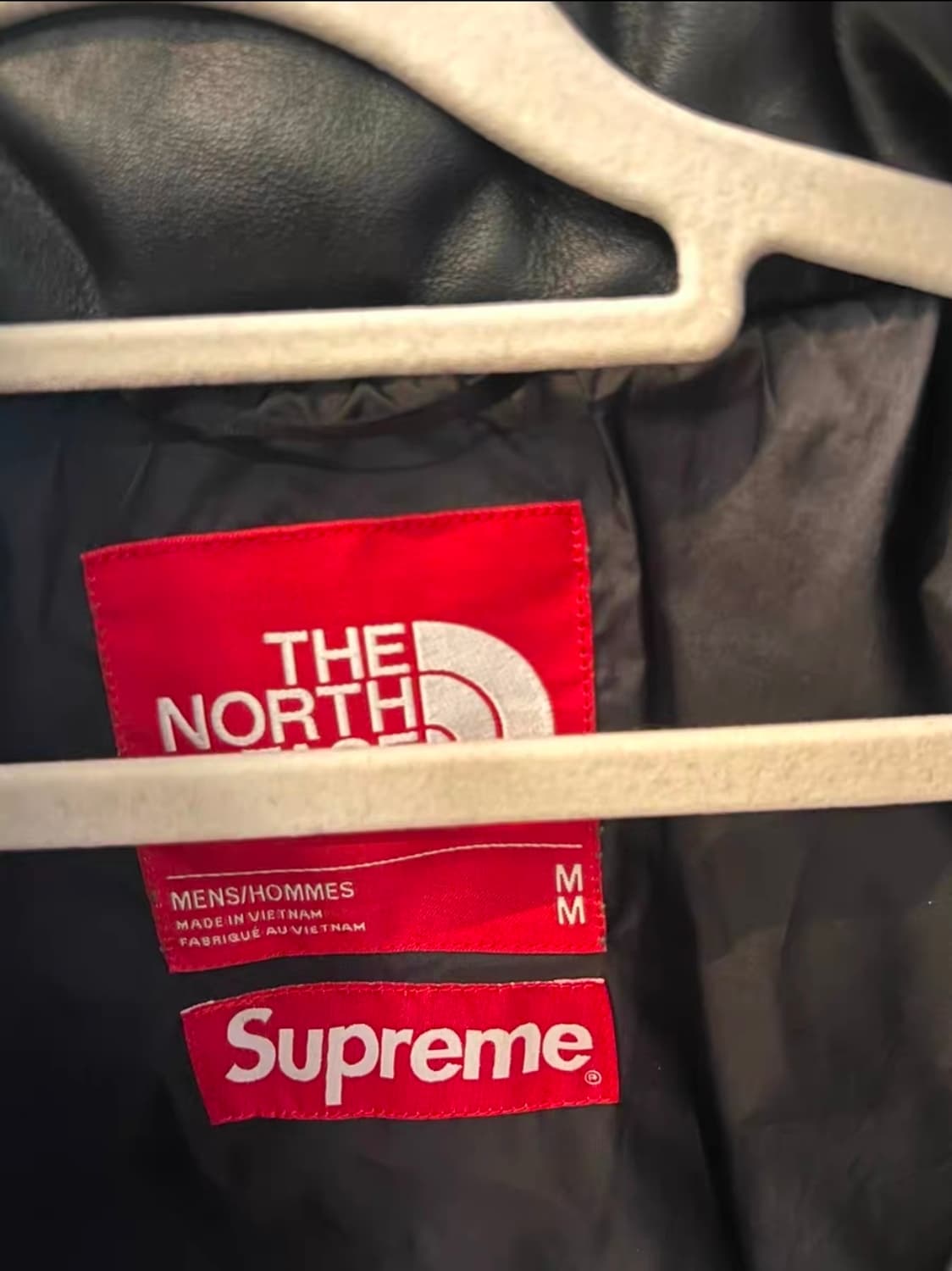 슈프림 x 노스페이스 레더눕시 레드 M 상품이미지5