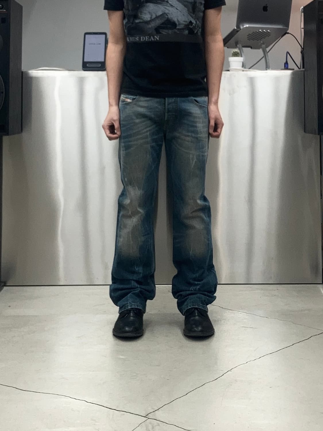 디젤 ZATHAN 스트레이트 팬츠 상품이미지1