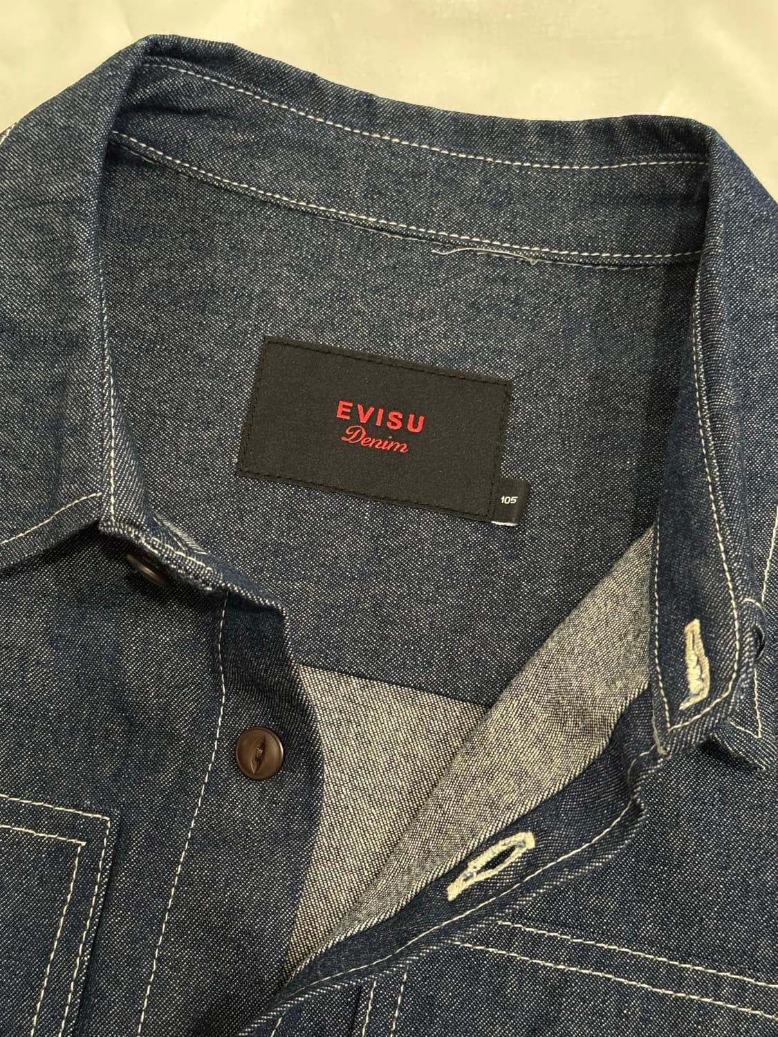 Evisu(에비수) 데님 셔츠 자켓 (105/실사이즈100) 상품이미지4