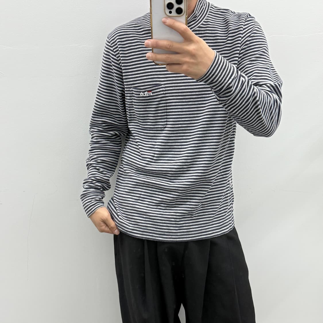 빈티지 휠라 남성 목폴라 상품이미지1