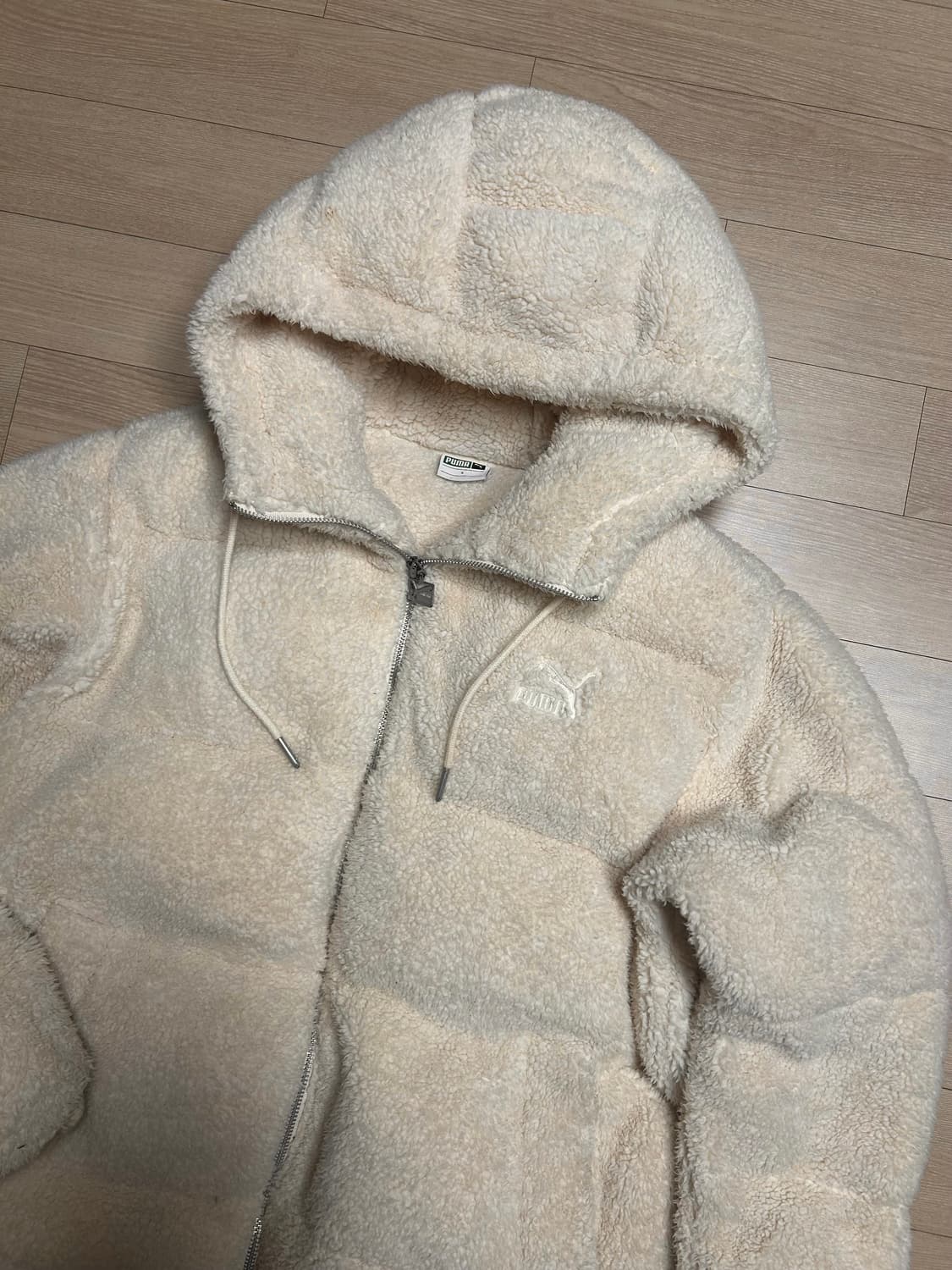 퓨마 쉐르파 털 후드집업 후드 패딩 S 상품이미지3