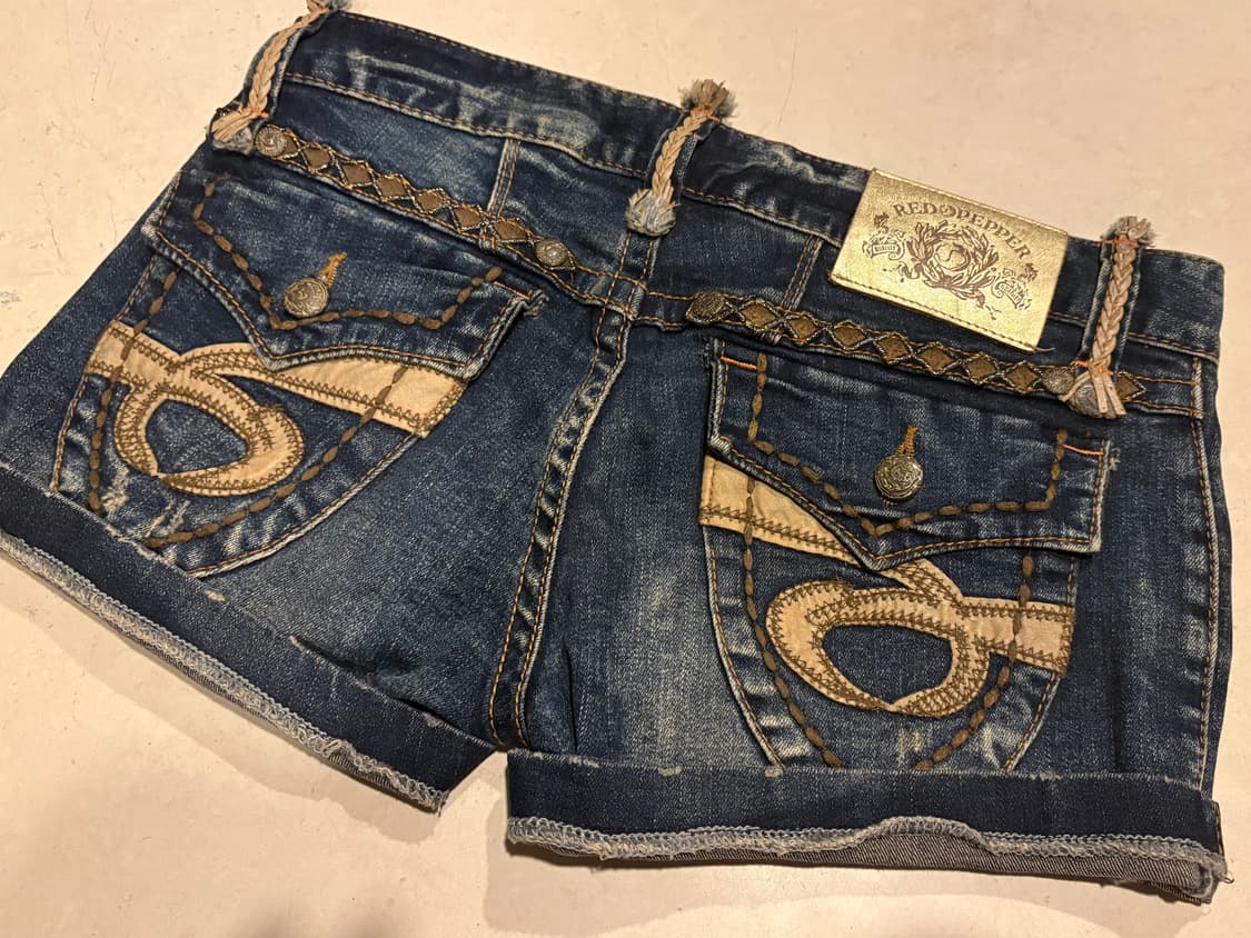 레드페퍼 로우라이즈 데님 쇼츠 반바지 상품이미지2