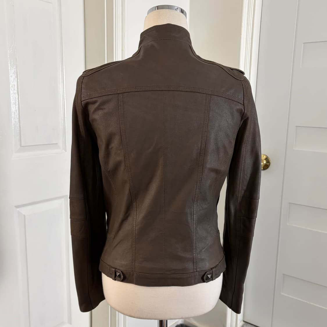 바이크 자켓 브라운 피라미드 스터드 y2k 상품이미지4