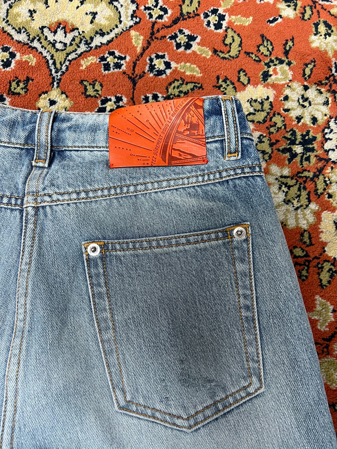 [26] 타임 포스트모던 플레어 부츠컷 데님 팬츠 연청 상품이미지6