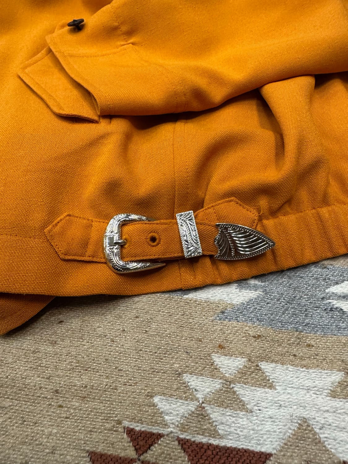 [46][L] 토가 비릴리스 슬랩 OX 블루종 자켓 오렌지  상품이미지6