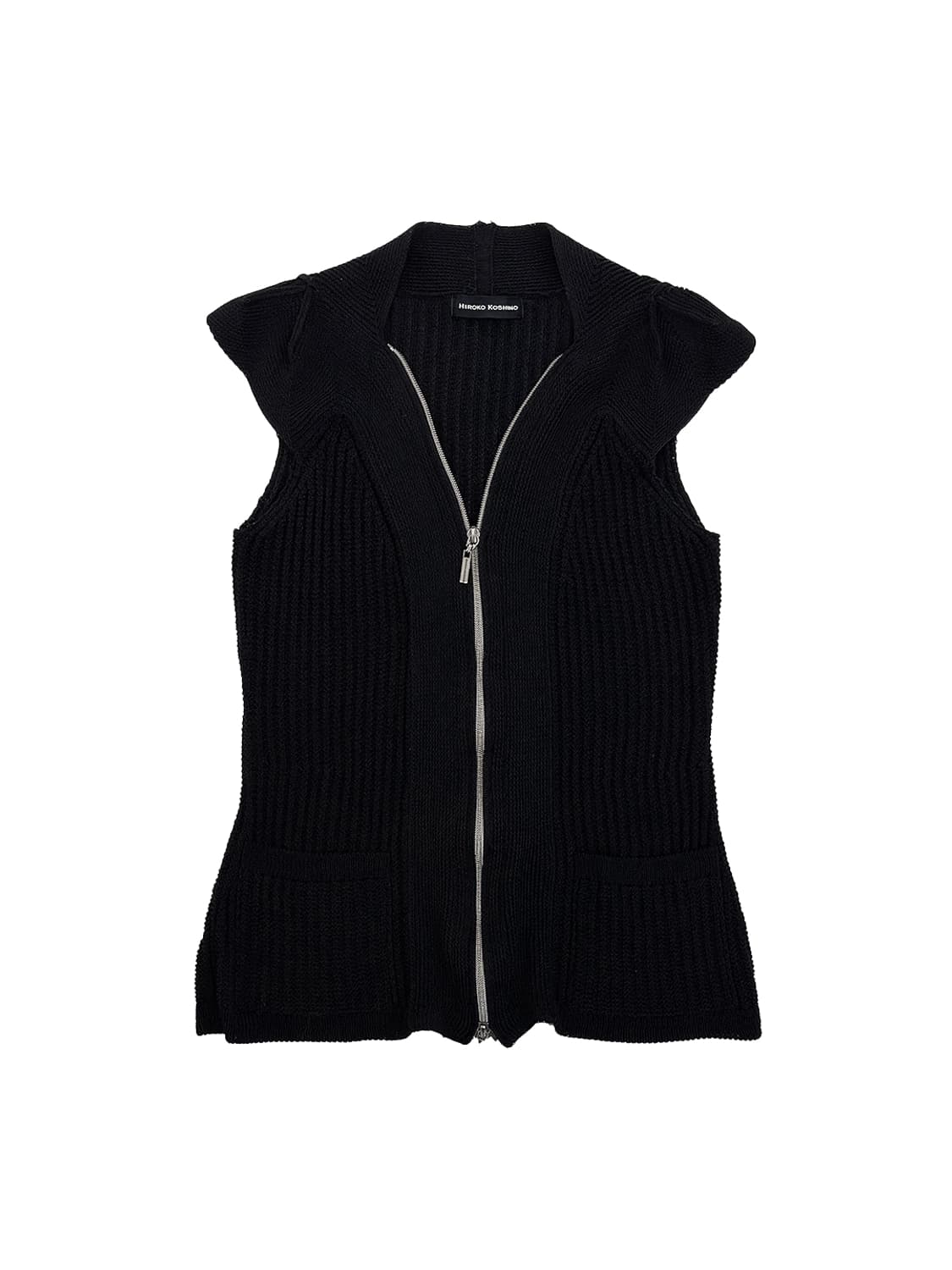 Hiroko Koshino Zip-Up  Knit Vest/ 38 상품이미지1