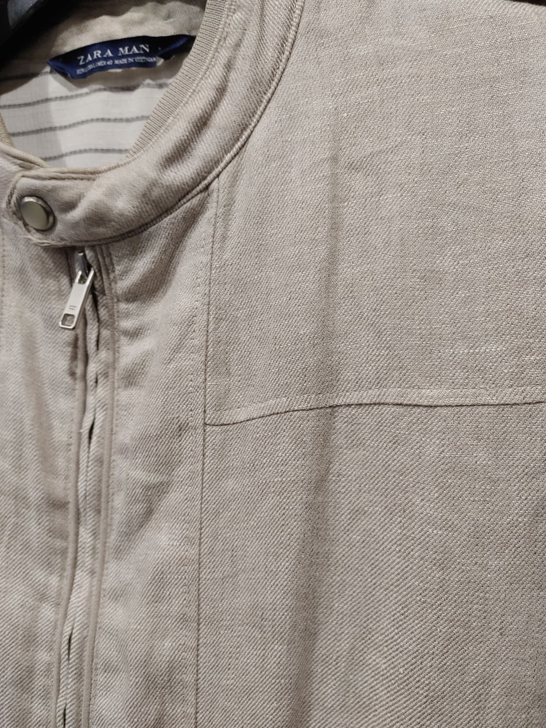 무배) 자라 맨즈 트러커 린넨 자켓 - L 상품이미지4