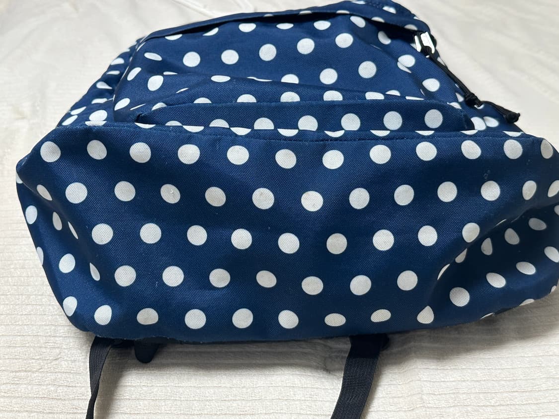 잔스포츠 네이비 도트 땡땡이 백팩 상품이미지5