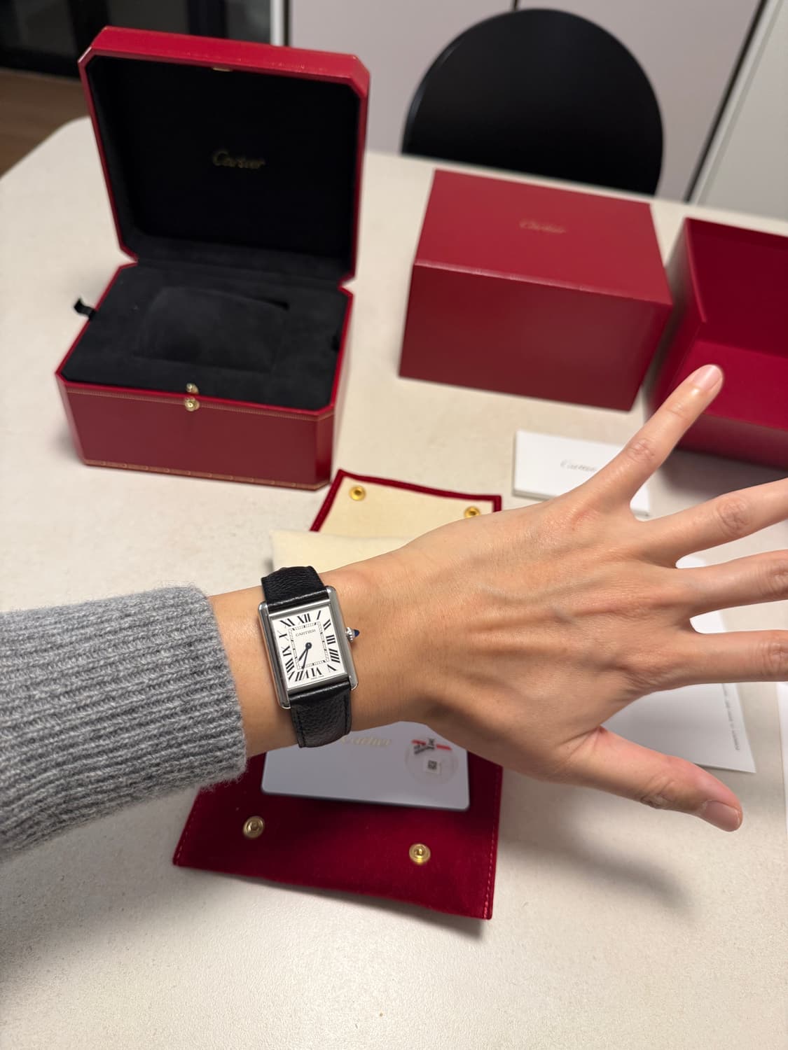 까르띠에 탱크 머스트 라지 스틸 상품이미지6