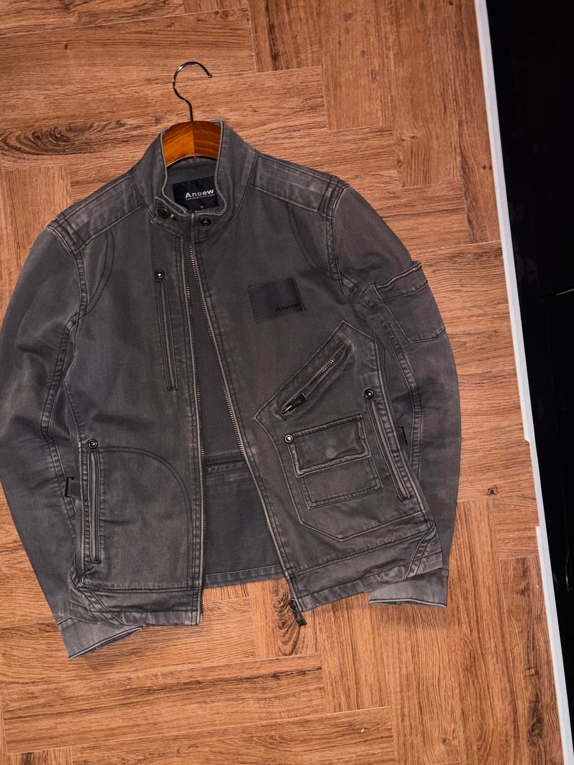 빈티지 디테일 바이커 자켓 상품이미지1