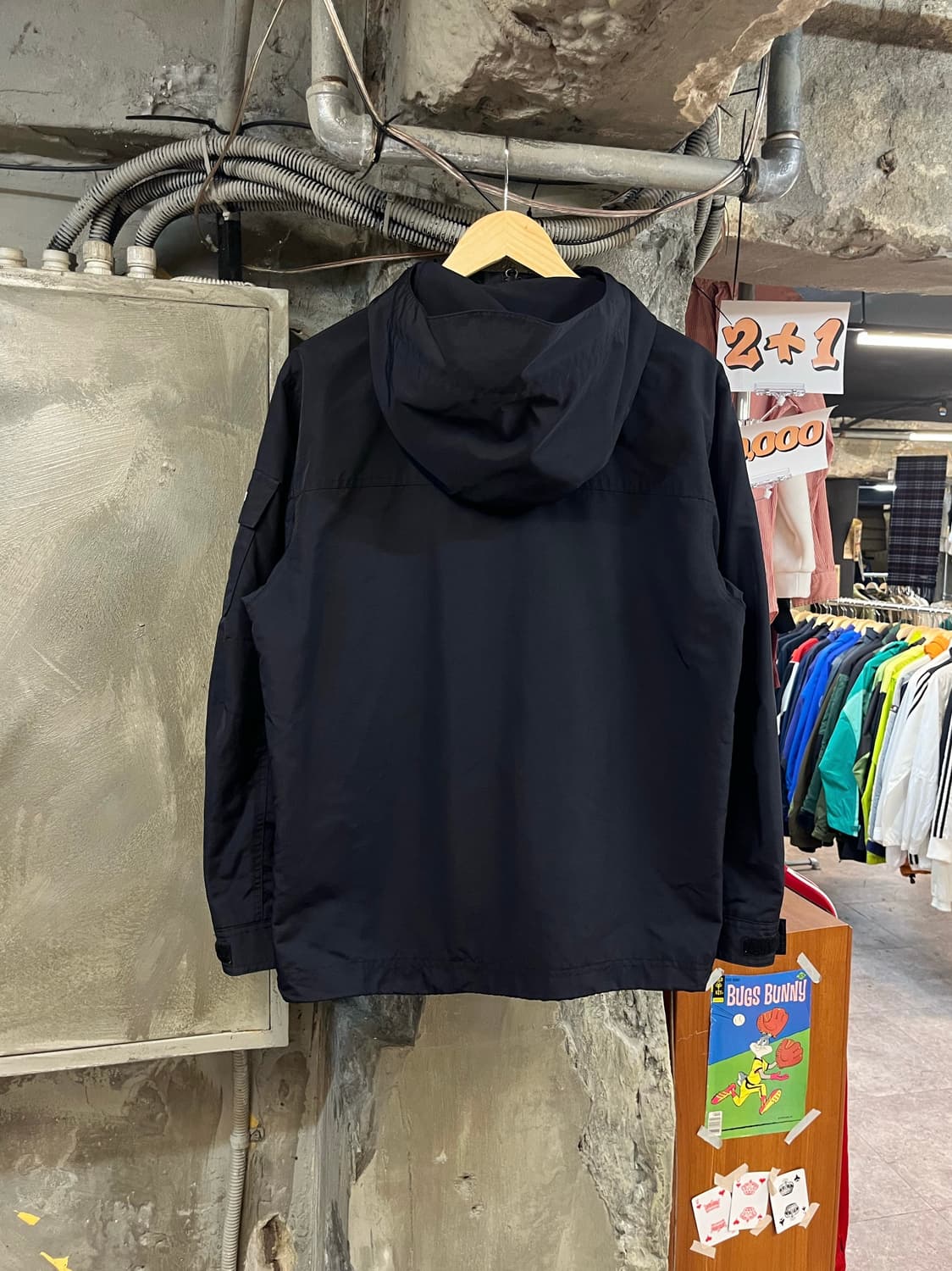 노스페이스 후드 바람막이 블랙 85 #csz3393 상품이미지2