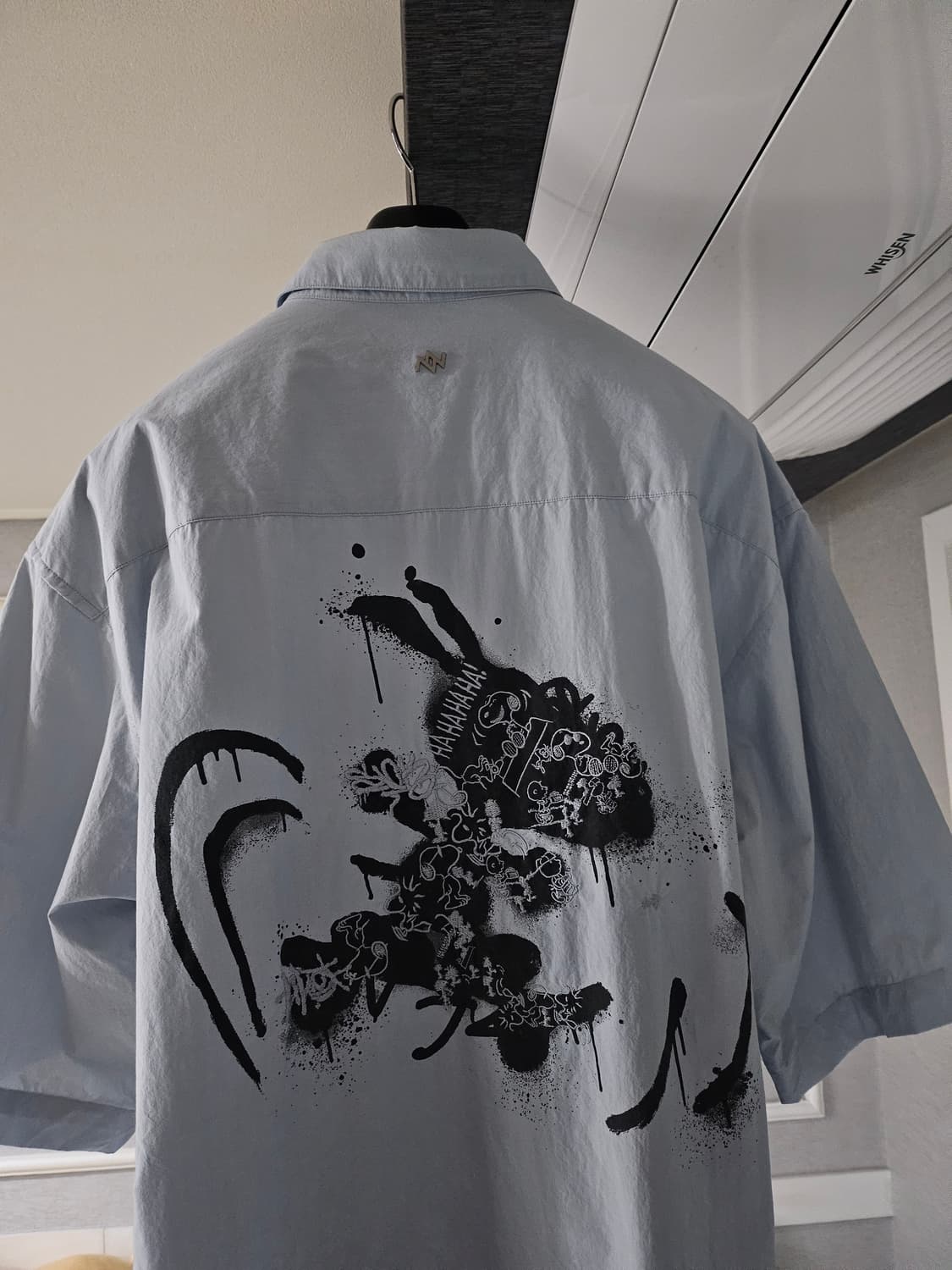 [거의 새것] 송지오 지제로 스누피 오버핏 반팔 셔츠 남방 48 상품이미지3
