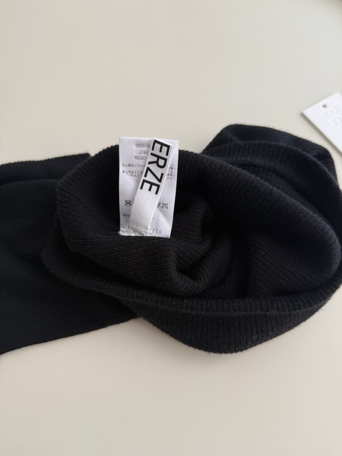 퍼버즈 비니 [니트 캡 앤 스카프] 블랙  상품이미지5