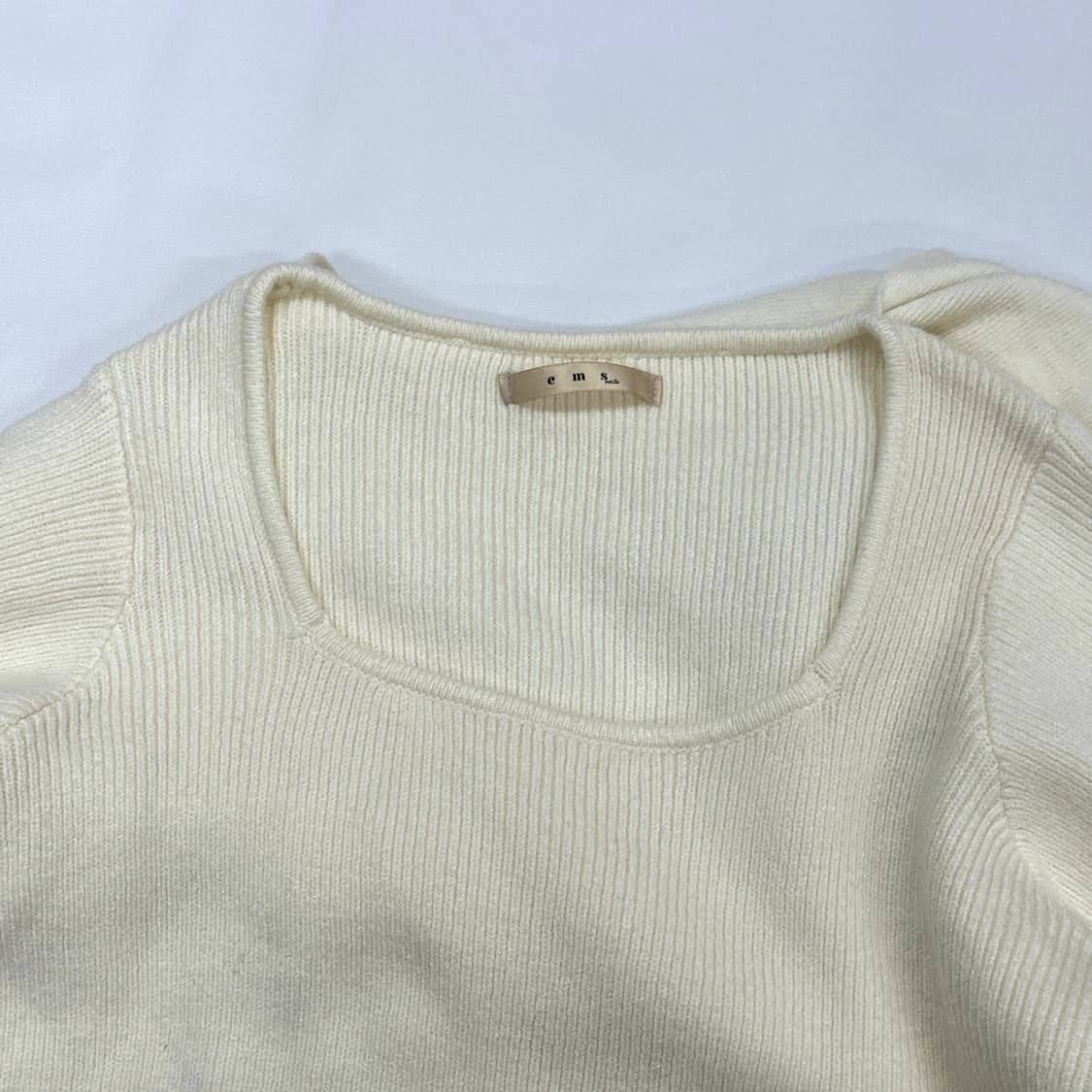 케이프st 히메갸루 아이보리 니트 스퀘어넥 러블리 모리걸 상품이미지8