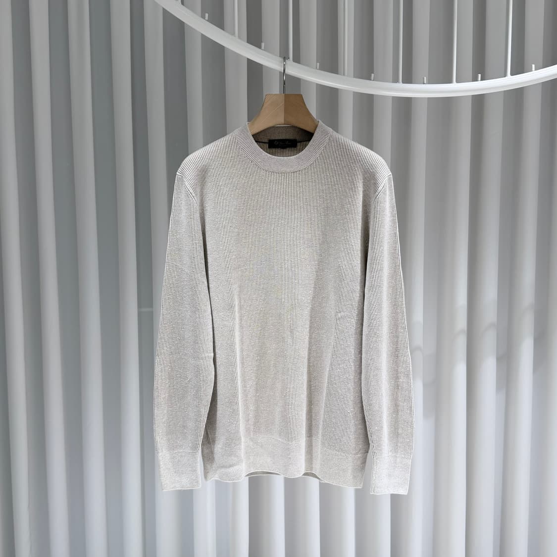 (S/52) / 로로피아나 실크 풀오버 니트 스웨터 아이보리 상품이미지1