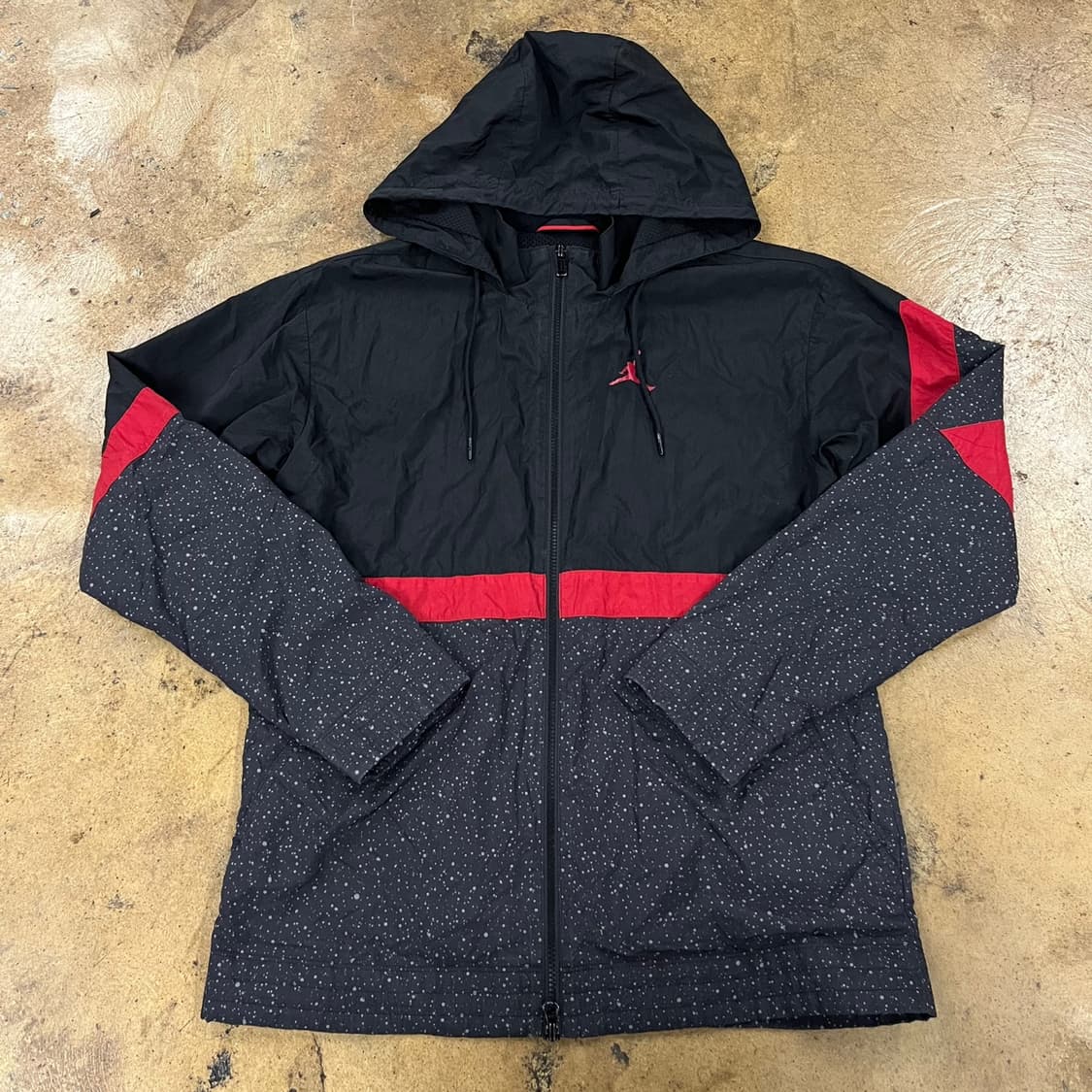 [정품/S] 조던 블랙 레드 바람막이 점퍼 b19 상품이미지2