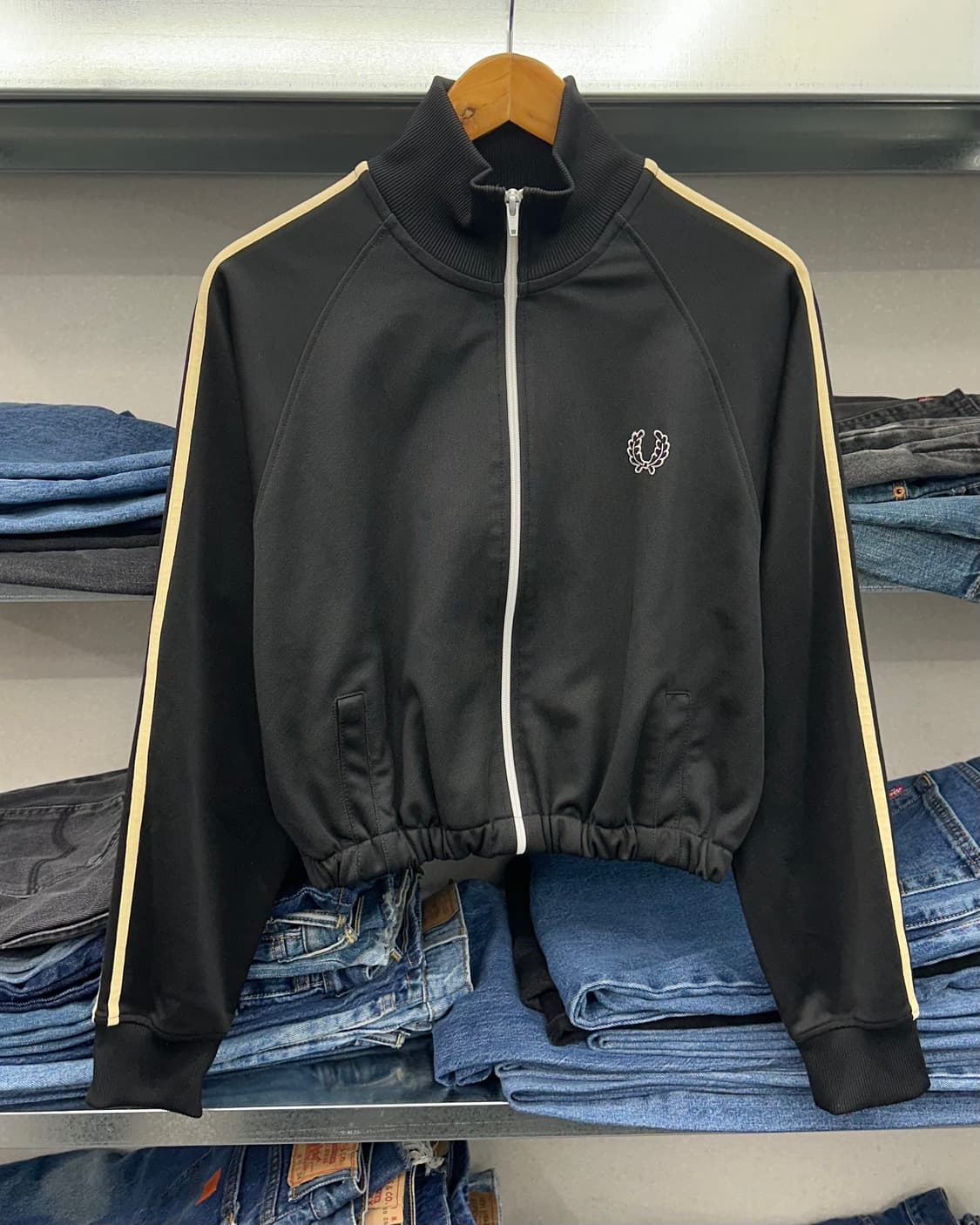 (WOMEN)프레드페리 크롭 져지-M1749 상품이미지2