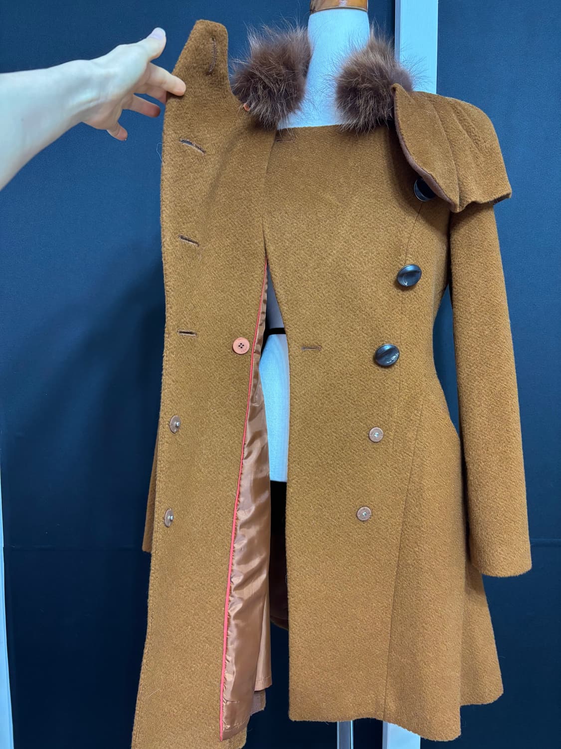 새제품ㅡ 에고이스트 셔링 케이프 코트 55 상품이미지7