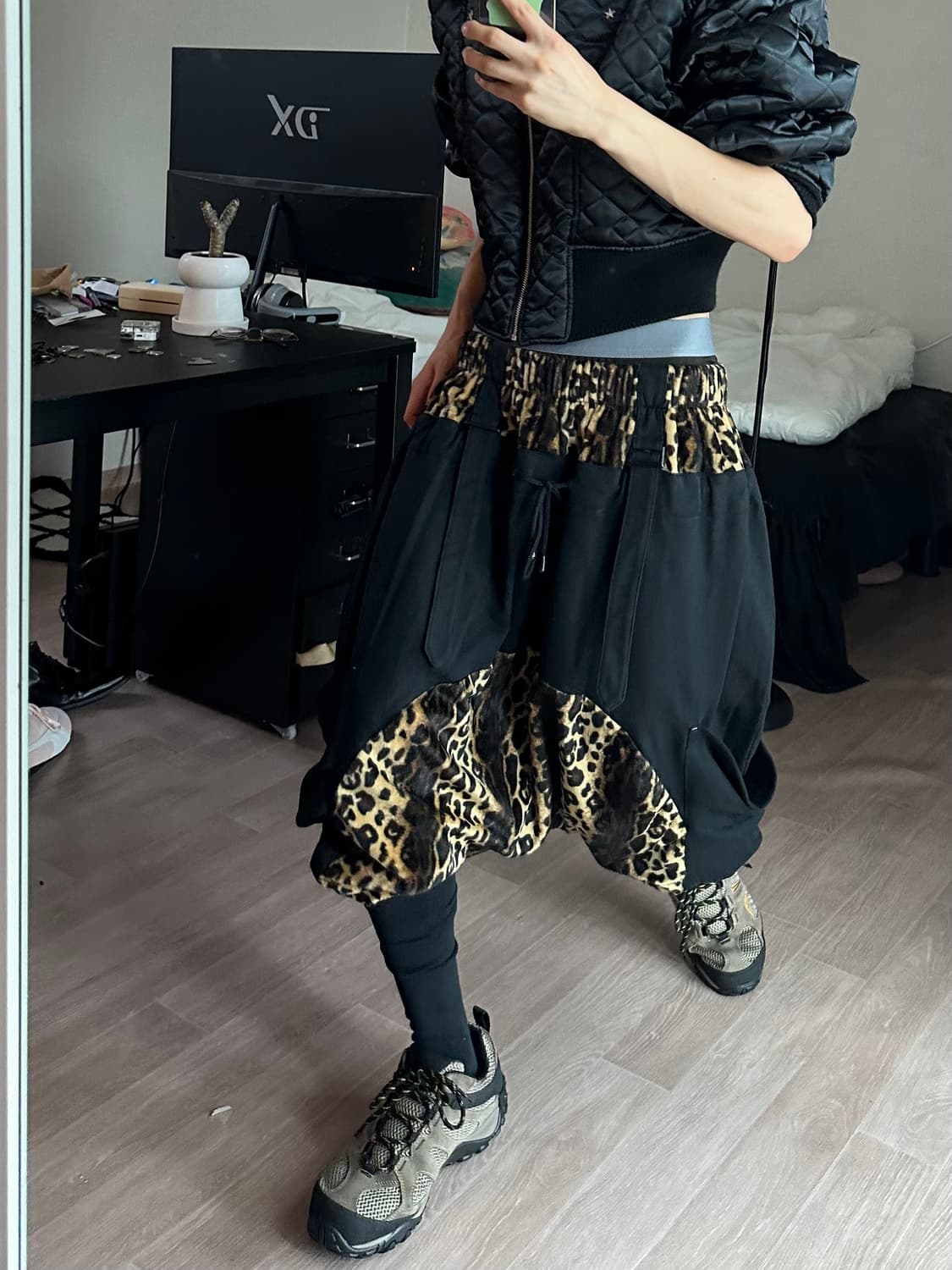 Vintage 빈티지 레오파드 배기 팬츠 상품이미지1