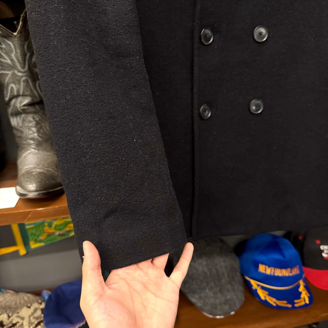 00s 폴로 랄프로렌 US NAVY 미 해군 밀리터리 복각 피코트 상품이미지5