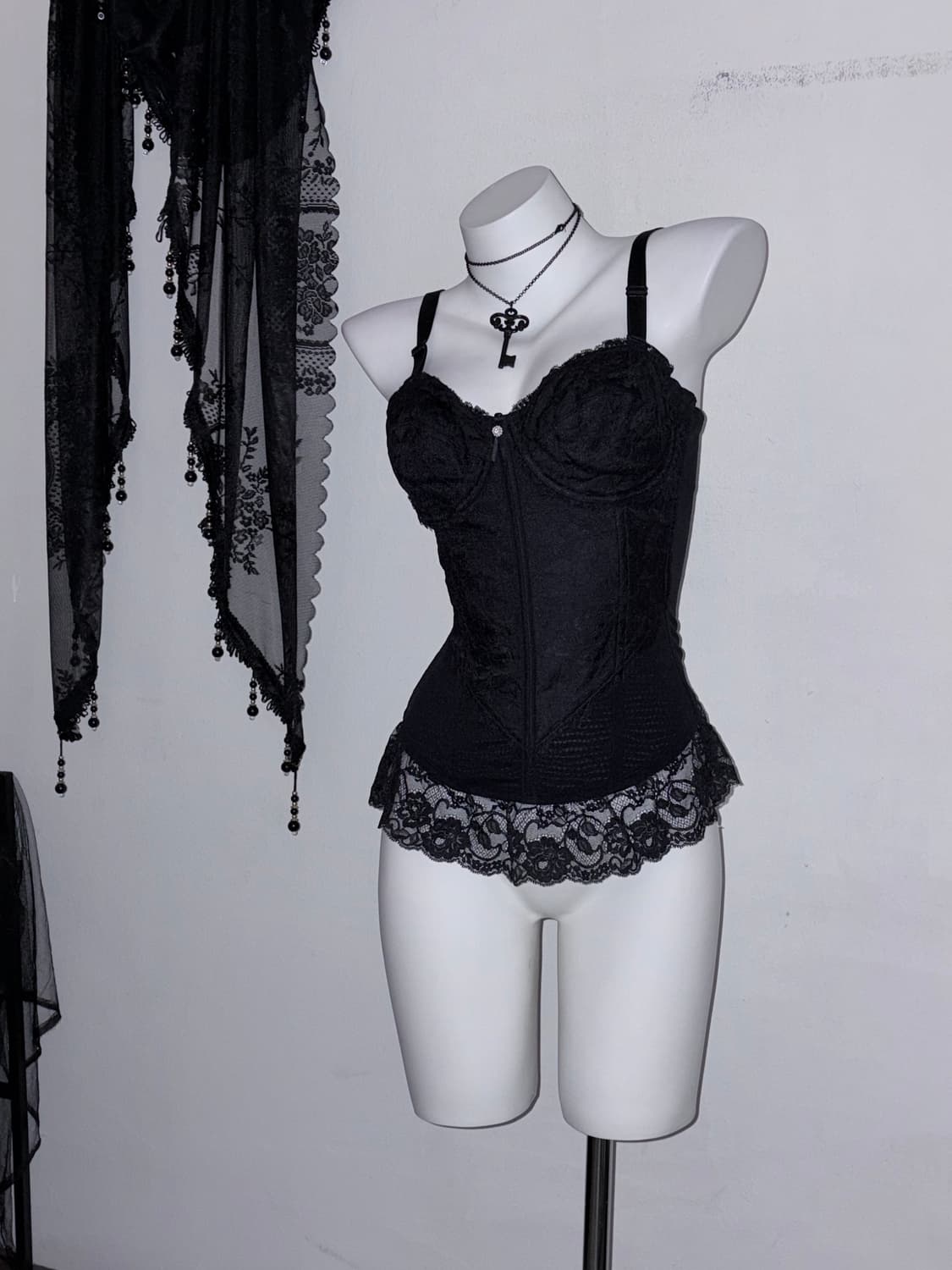 블랙 코르셋 다크 페어리 고스 고딕  상품이미지2