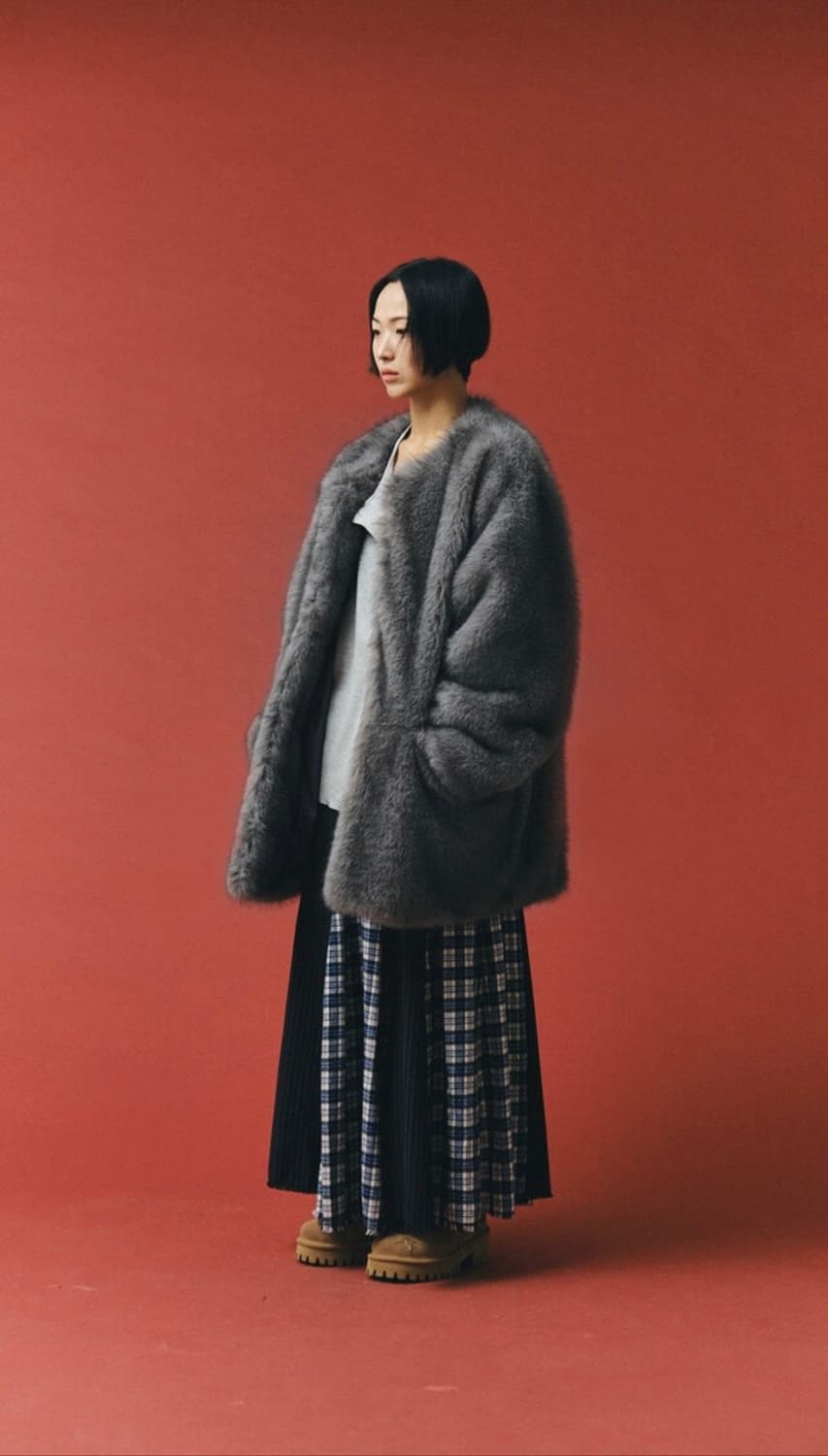 PLZPROJECT MIDDLE FUR JACKET, GRAY 상품이미지2