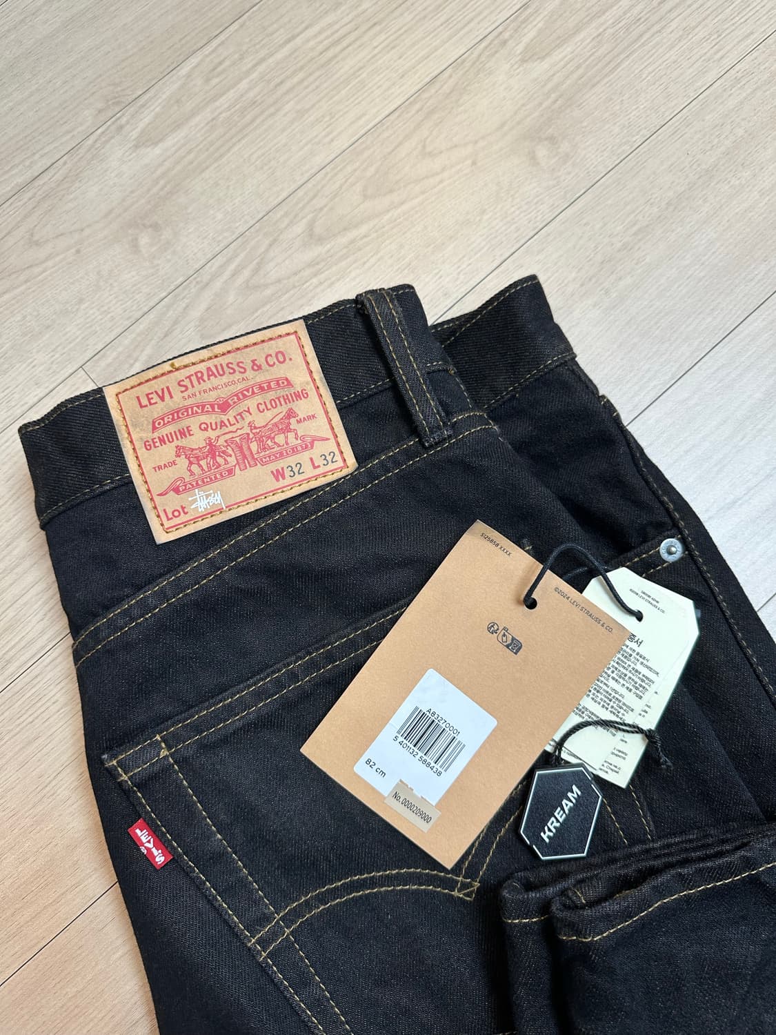 리바이스 x 스투시 크리스피 린스 568 팬츠 32  상품이미지4