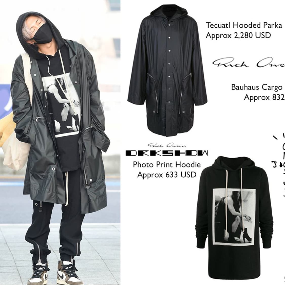 Rick Owens 릭오웬스 시그니처 코트 새상품 상품이미지10