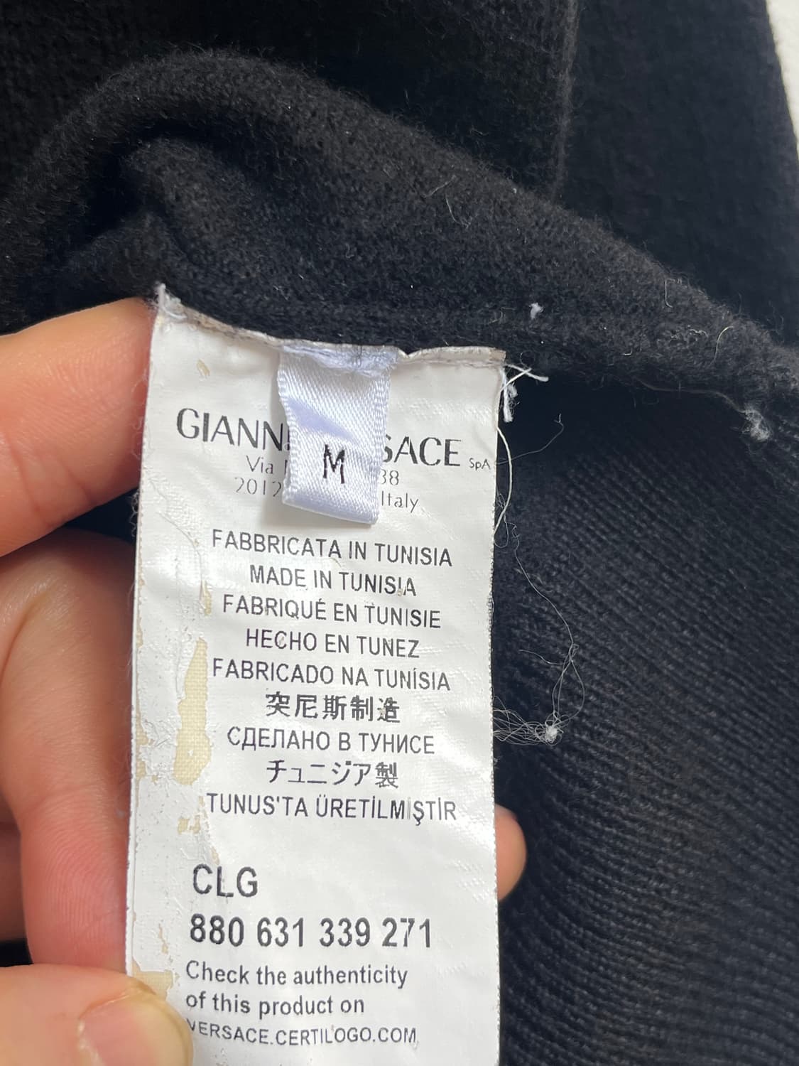 Gianni Versace 라나 울 니트 블랙 M 상품이미지4