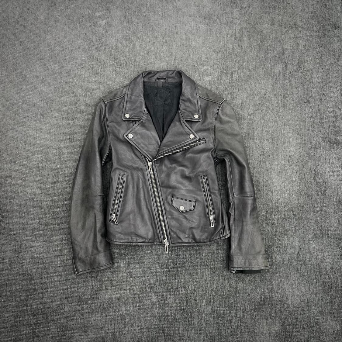 Domenico + savio rider leather jacket 상품이미지3