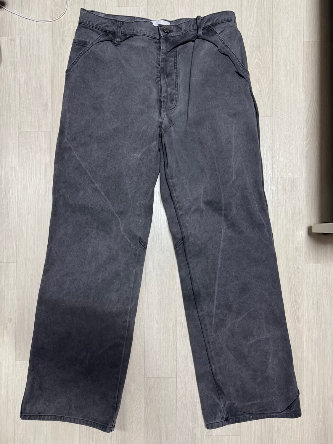  UNDERGROUND CUT OUT PANTS BLACK OIL 상품이미지2