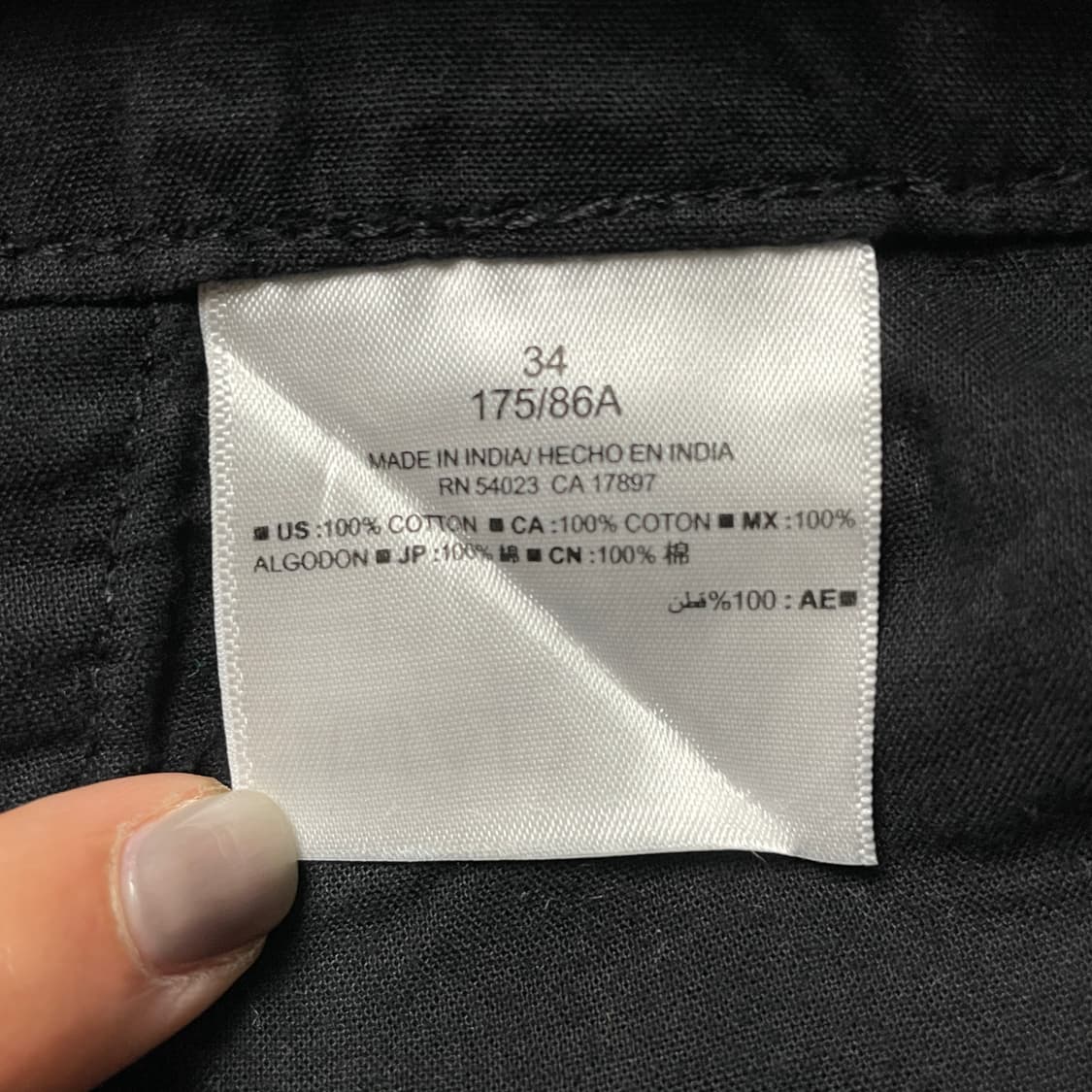 OLD NAVY 올드네이비 블랙 코튼 카고 하프팬츠 A00730 상품이미지8