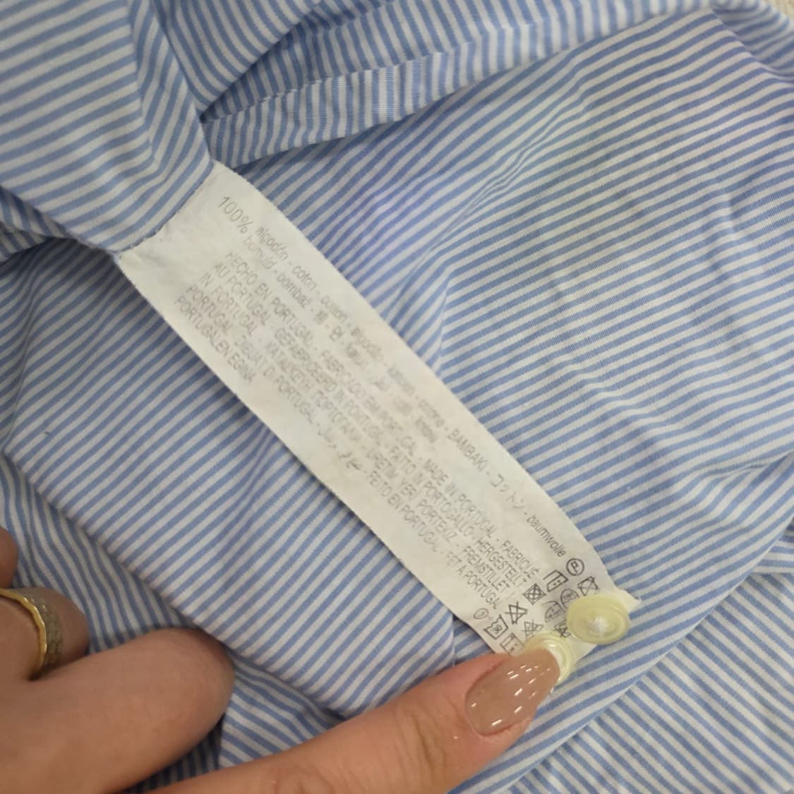 [실측] 자라 스트라이프 셔츠 남방 0210J 상품이미지5