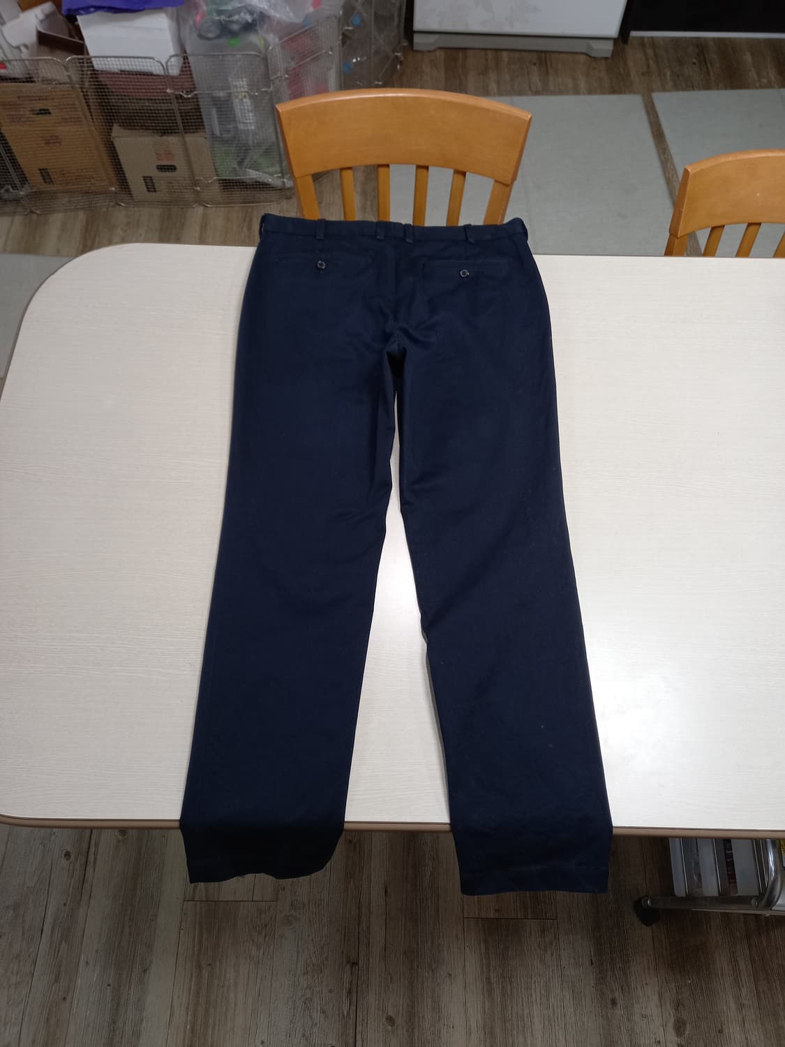 34 BrooksBrothers 스판 슬림일자 치노 네이비 34-603 상품이미지2