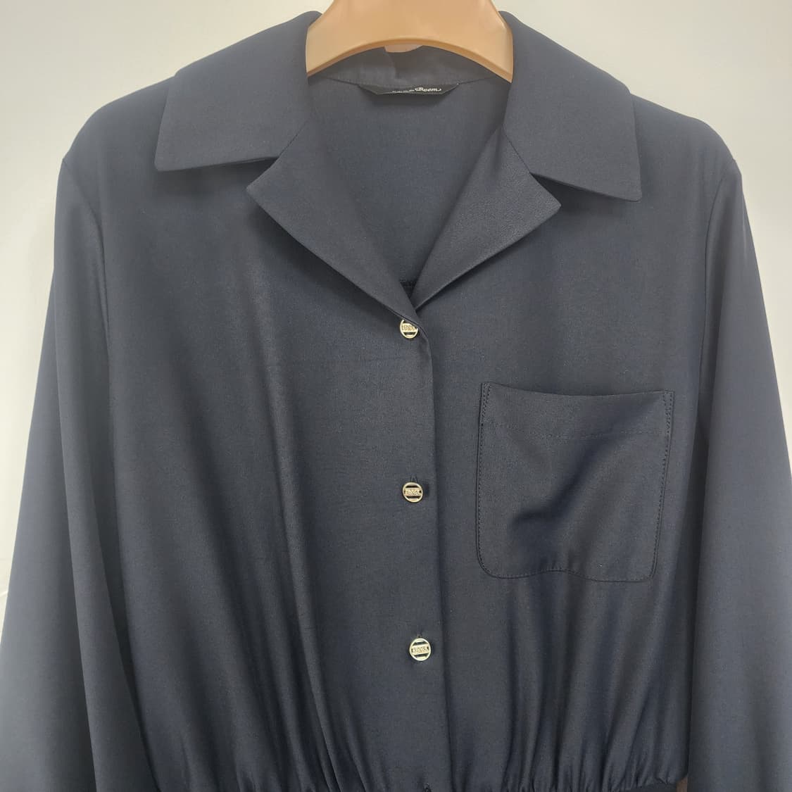 로엠 블랙 긴팔 미니 원피스 상품이미지2