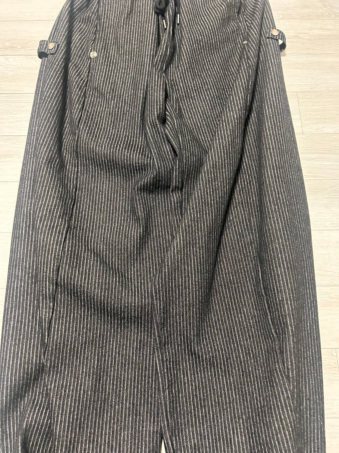 스트라이프 스냅 데님 팬츠 상품이미지3