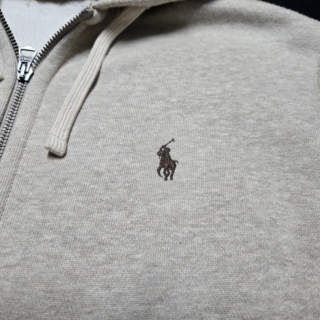 M 폴로랄프로렌 써멀 후드 집업 오트밀 상품이미지2