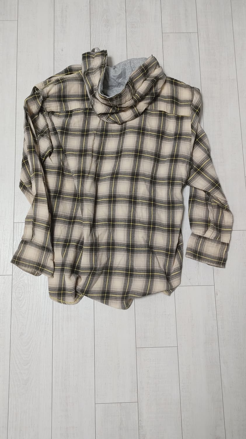 후디 체크 셔츠 상품이미지3