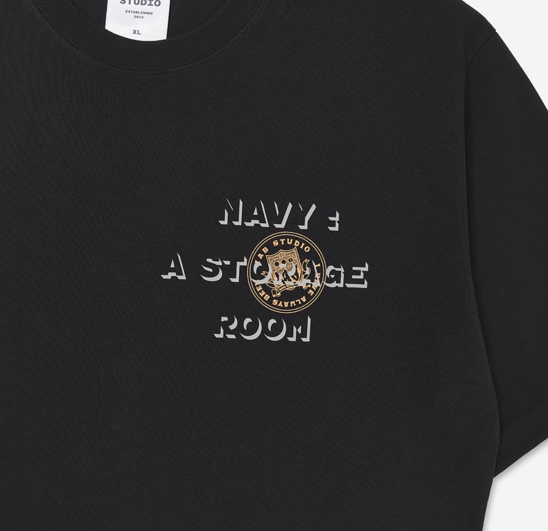 아이앱 스튜디오 스튜디오 익스클루시브 티셔츠 차콜 상품이미지3