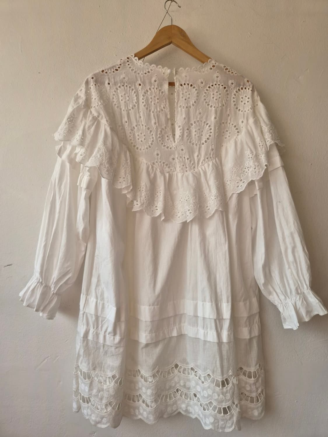 TT 여성 레이스펀칭루즈핏원피스 FREE 상품이미지3