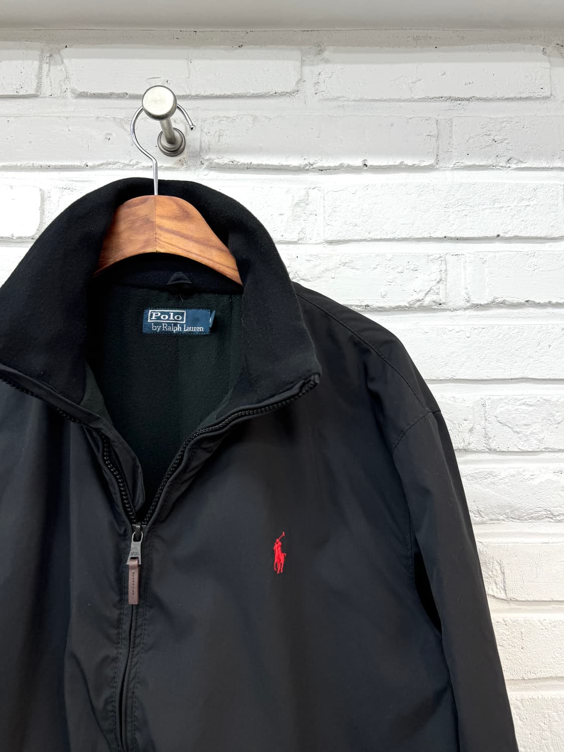 폴로 블랙 기모 블루종 페리 자켓 상품이미지2