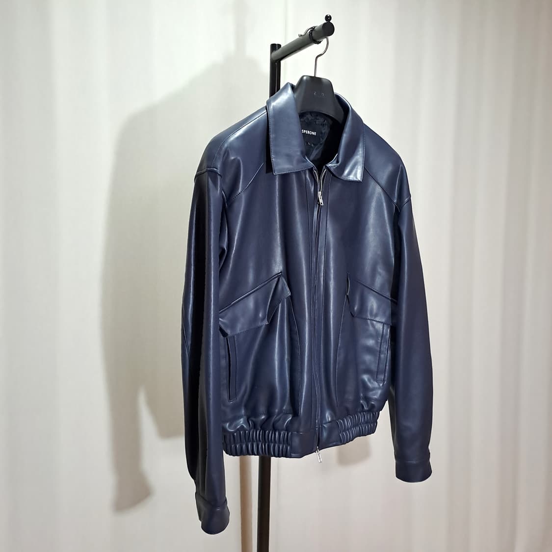 (새상품급) 스페로네 A-2 비건 레더 자켓 L B418 상품이미지4