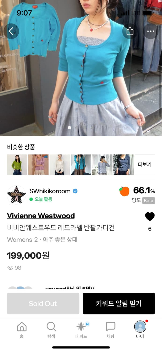 비비안웨스트우드 가디건 상품이미지1